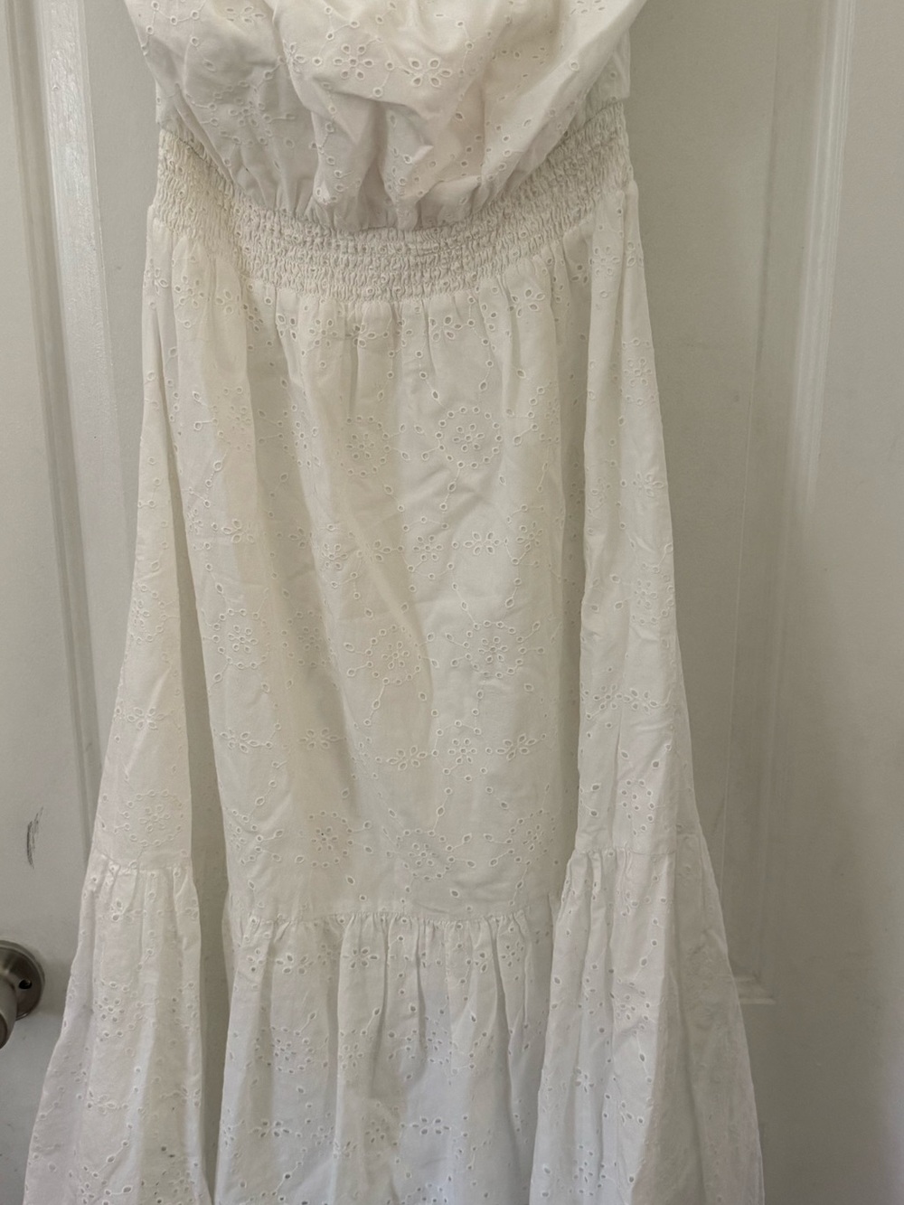 Lilly Pulitzer White Eyelet Nikole Dress Sz M